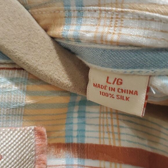 Tommy Bahama Mens 100% Silk size large - Picture 3 of 6